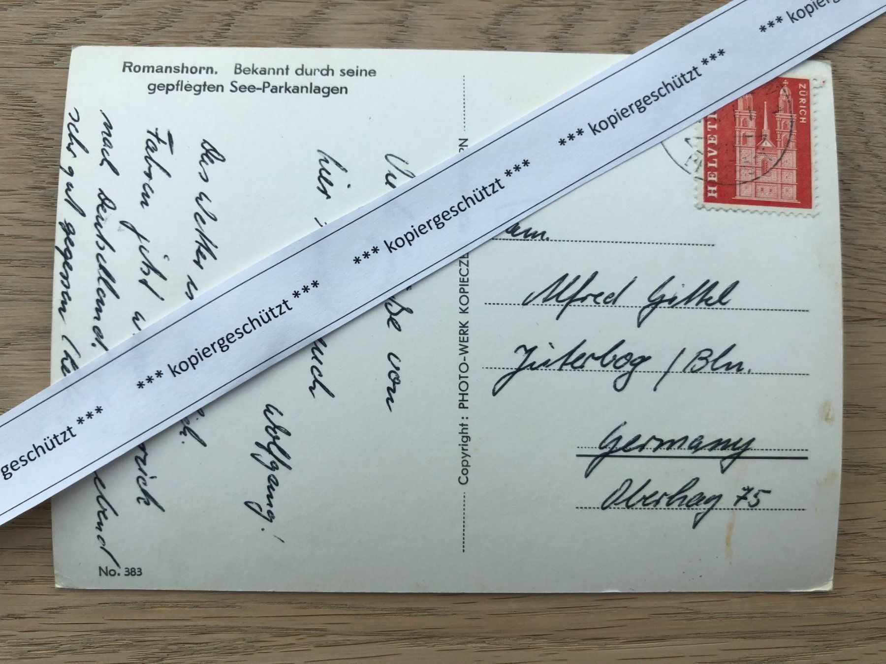 Cartoline postali: Romanshorn alt schön AK – Usato da Hefenhofen venduto da Bierinder 1