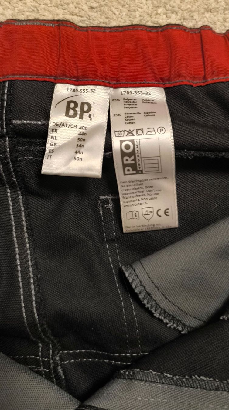 Pantaloni: Neu BP Arbeitshose / Bundhose Gr. 50 – Usato da Gams venduto da MissTraveller 1