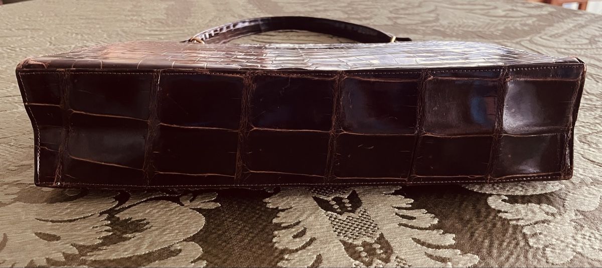 Borse da donna: Krokodilleder Handtasche Vintage. – Usato da Allschwil venduto da ILLUGO 4