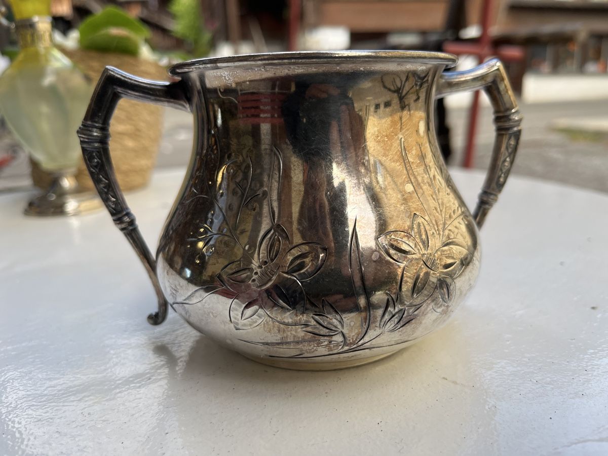 Zuccheriere: Brooklyn Silver Co. Zuckerdose, versilbert, Vintage 54 – Usato da Brienz BE venduto da hey_z9vg 1