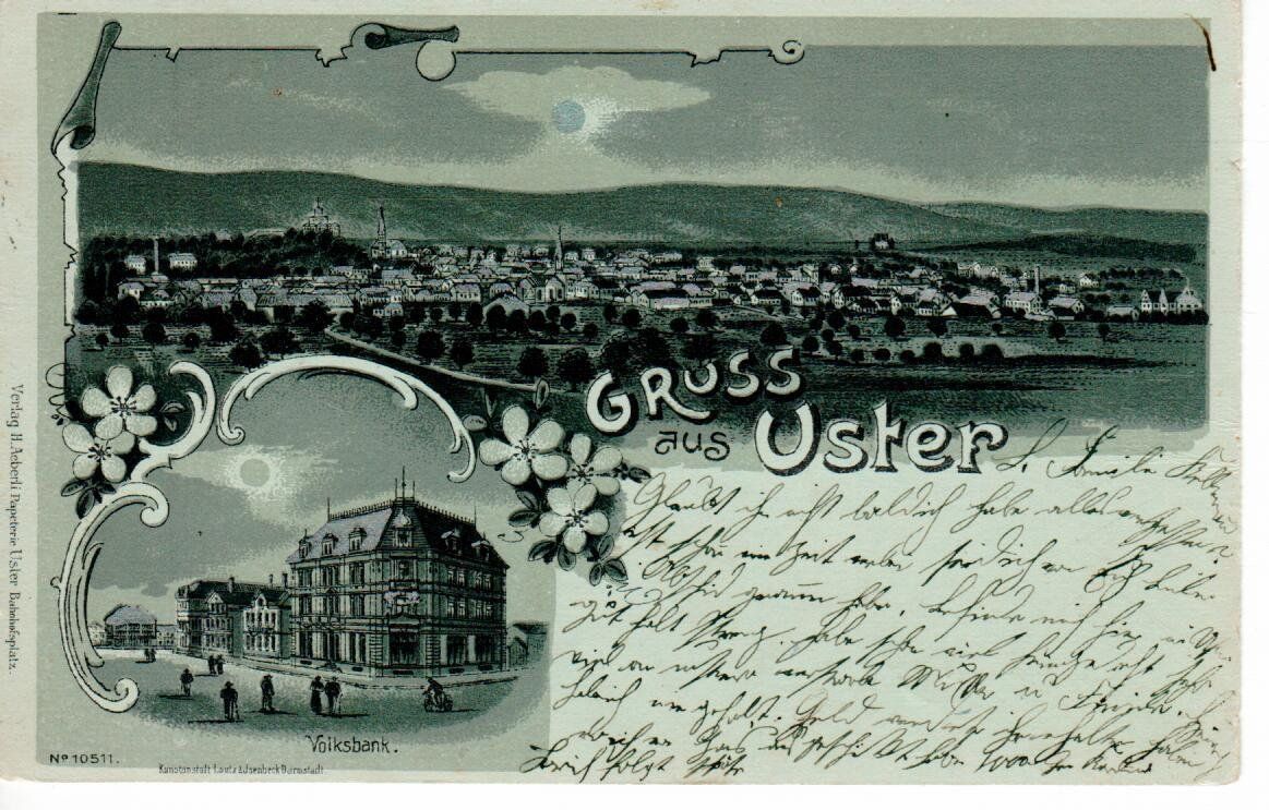 Cartes postales: Gruss aus Uster 1899 – D'occasion à Wolhusen par Curver9
