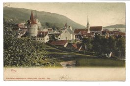 Zug - Altstadt mit Kirchen und Türmen - 1904