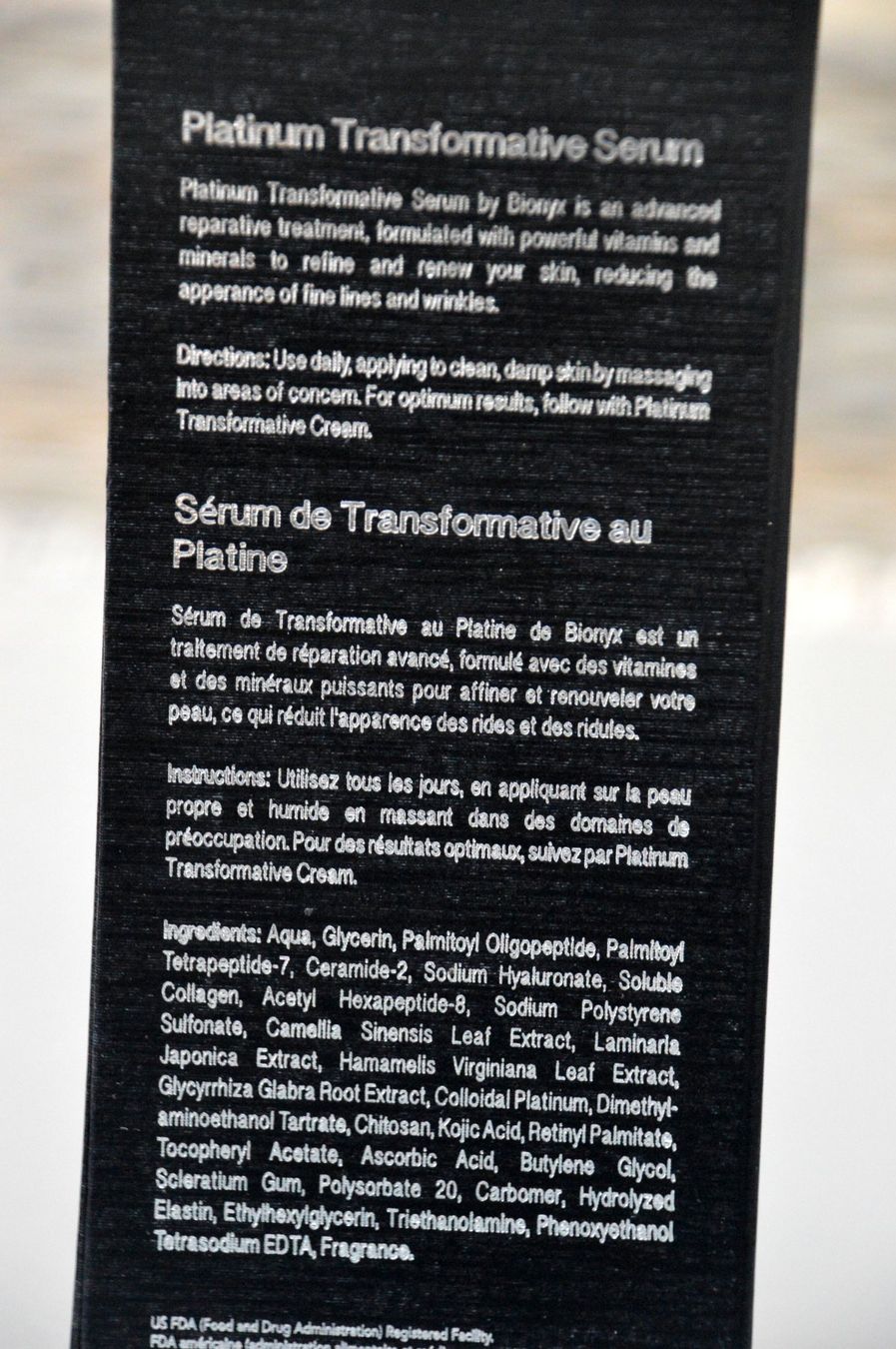 Soins du visage: Bionyx Platinum  Transformative Serum 30ml – Neuf avec emballage d'origine à Collonges par Allegree 7