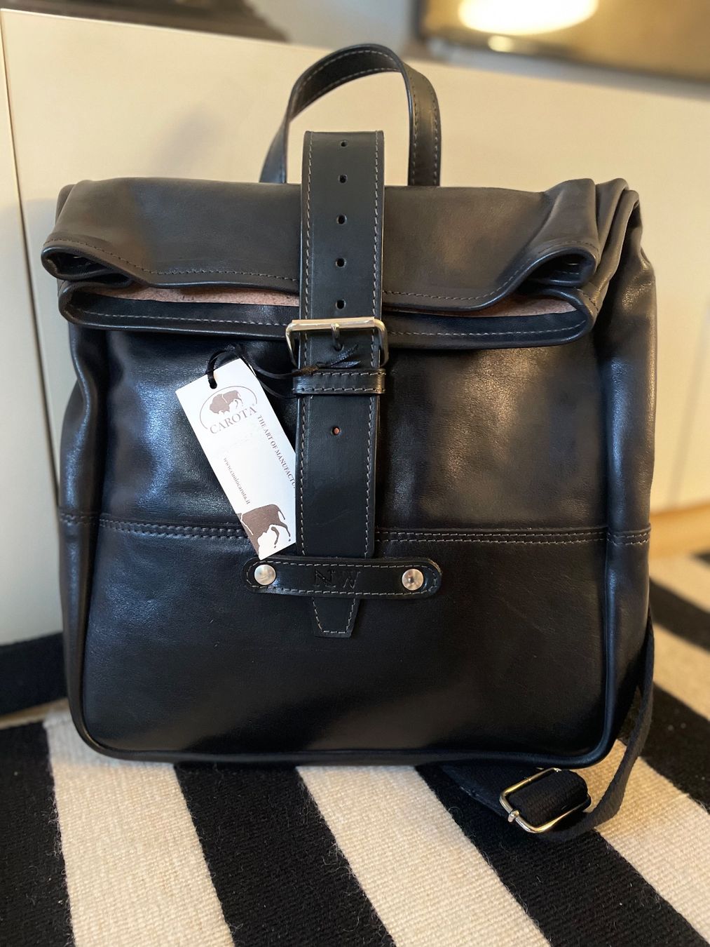 Rucksäcke: Rucksack. Leder. Handgefertigt. Neu – Neu und originalverpackt aus Basel von nic_6l52