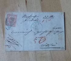 Rayonbrief + ZNr. 20 + Zell 12. Jan.1853