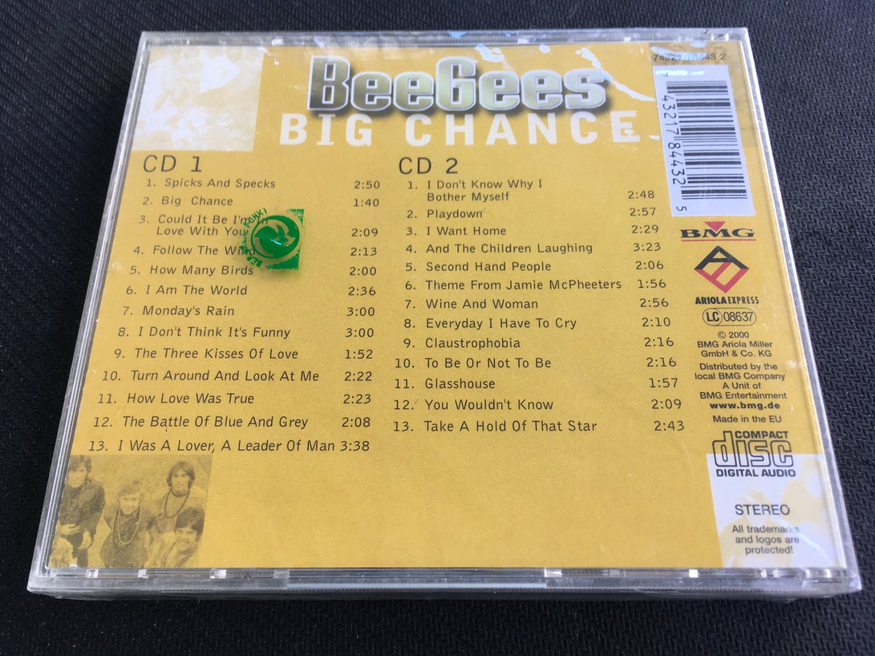 CD: Bee Gees - Big Chance -CD- Neu/Sealed – Nuovo e nell'imballaggio originale da St.Gallen venduto da MedienJoe 1