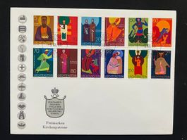 Liechtenstein Briefmarken SBK 421-432 FDC  (S5)