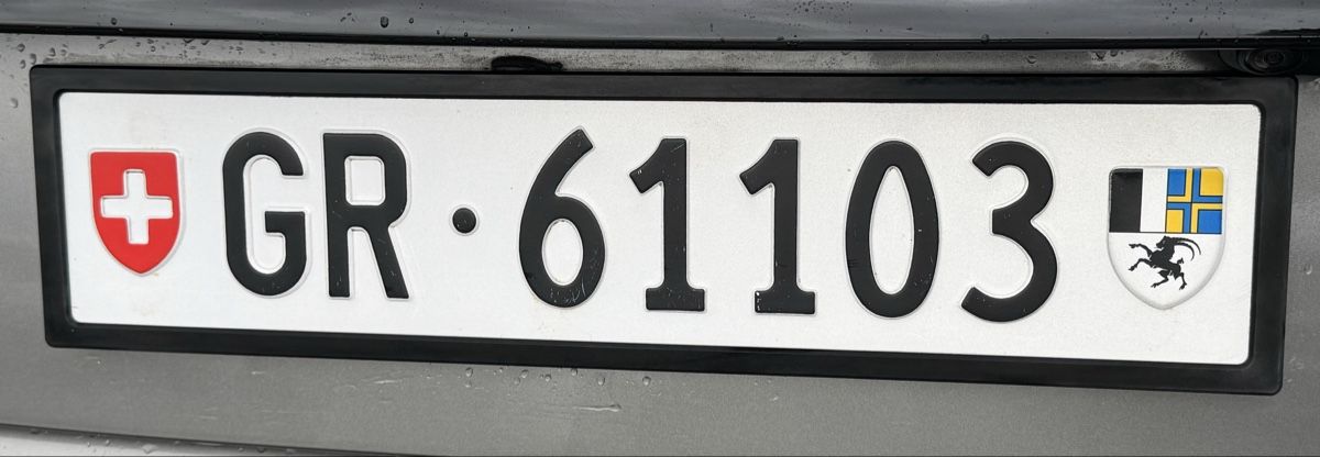 Insegne: Kontrollschild Auto GR 61103 – Usato da Schlattingen venduto da ReCoGi