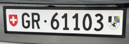 Kontrollschild Auto GR 61103