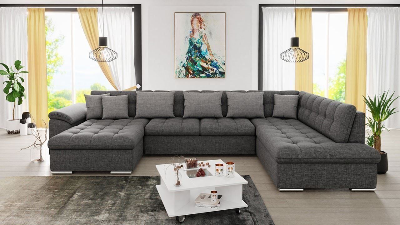 Sofas: Wohnlandschaft Couch mit Bettkasten und Schlaffunktion – Neu und originalverpackt aus Wallenwil von toesstal-vertrieb 2