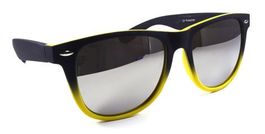 Verspiegelte Bicolor Wayfarer Sonnenbrille matte SBU1028YLW