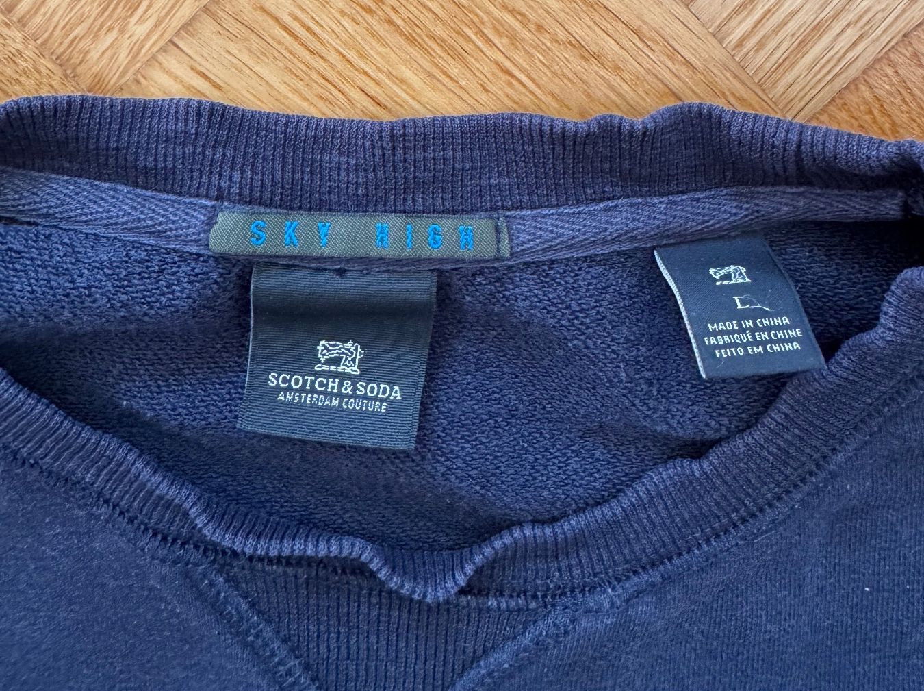 Maison Scotch Maglioni & Felpe: Scotch&Soda Herren-Pullover, Grösse L, Dunkelblau – Usato da Bern venduto da val_f82l 1