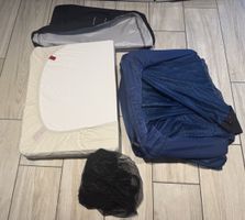 Babybjörn Reisebett light Travel blau mit Moskitonetz 