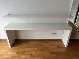 Wandregal und Konsole weiss Set gebrauchter Zustand