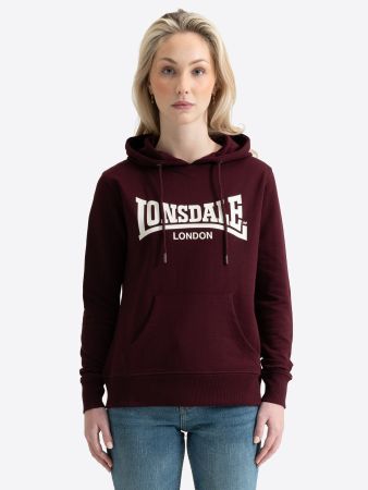 Lonsdale London Ladies Flookburgh Hoodie Oxblood M