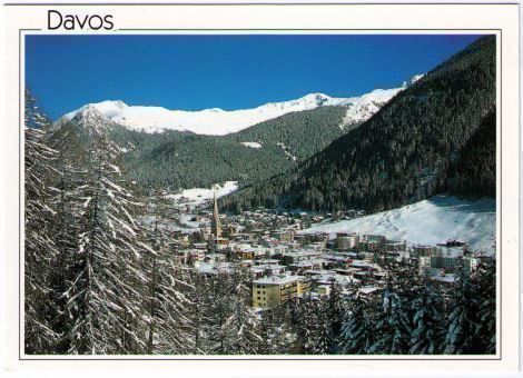 Ansichtskarten: Davos richtung Pischa – Gebraucht aus Binningen von Mountainrider