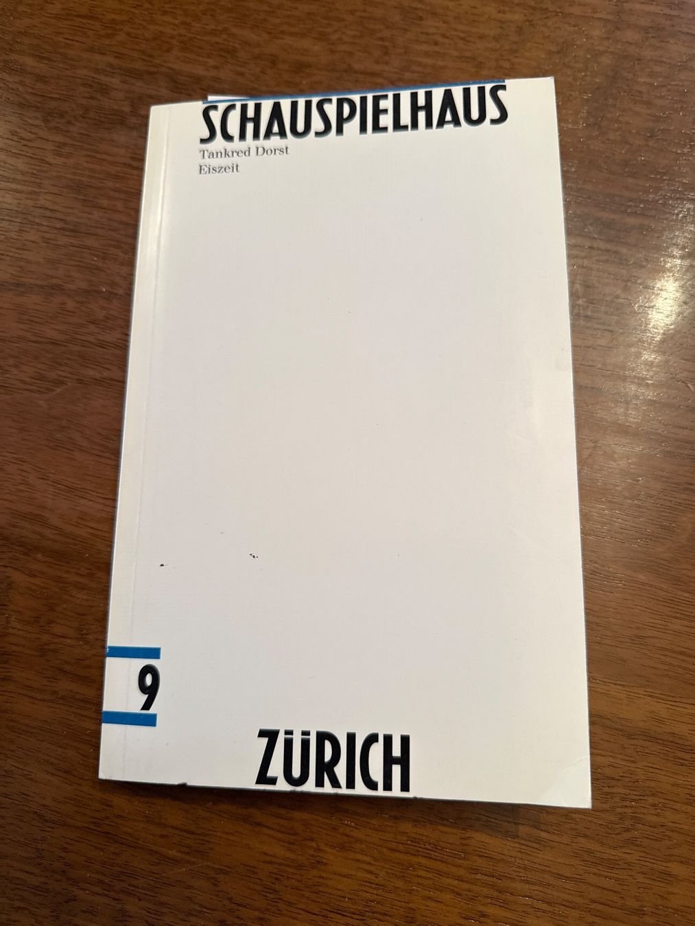 Documenti: Programmheft Schauspielhaus Zürich Eiszeit gebraucht – Usato da Erstfeld venduto da Mario_boe0