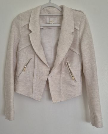 Veste courte crème XS, idéale pour la mi-saison!