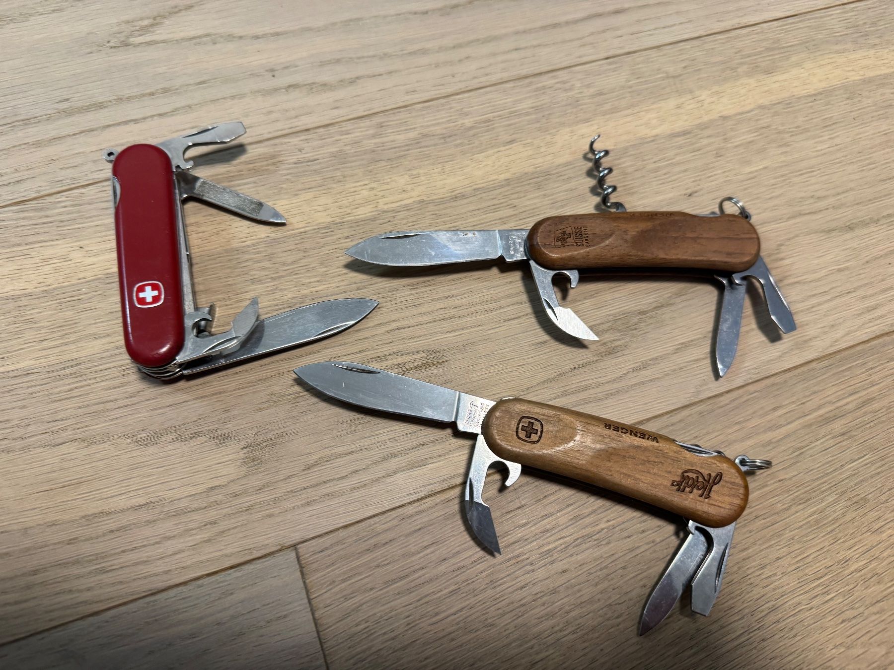 Wenger Coltelli tascabile: 3 Wenger Taschenmesser – Usato da Kestenholz venduto da Sackmesser67