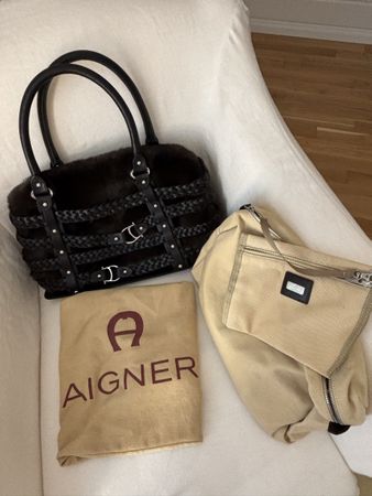 Aigner Damaskus Handtasche Original