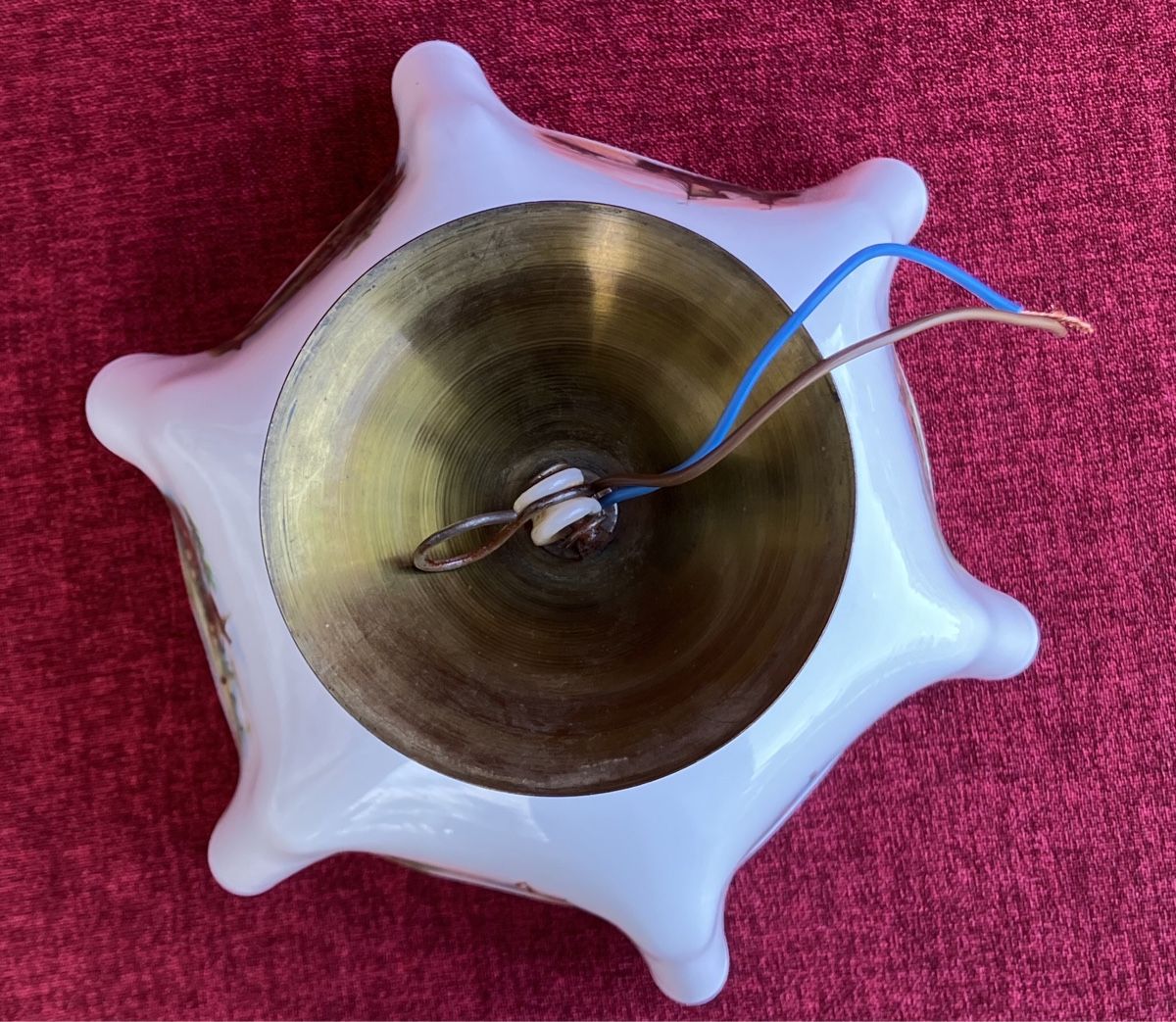 Lampadari & plafoniere: Jugendstil Deckenlampe Opal Glas Top Zustand – Usato da Zürich venduto da otomado 8