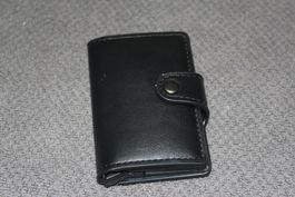 schwarz RFID Block Leder Karten etui
