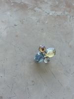 Ohrstecker mehrfarbig Steine Silberschmuck Damen Neu