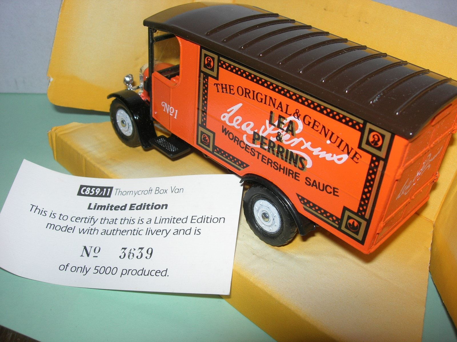 Corgi Toys Modellini d'auto: Thornycroft Box Van  * Corgi  ca. 1:43 – Nuovo e nell'imballaggio originale da Hornussen venduto da Amw 1