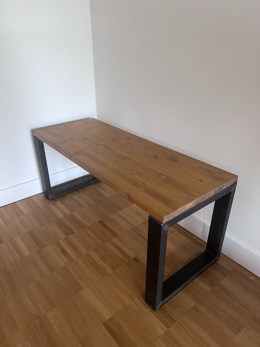 Panchine: Banc en bois et acier – Nuovo (secondo la descrizione) da Genève venduto da alx_g2yp 1