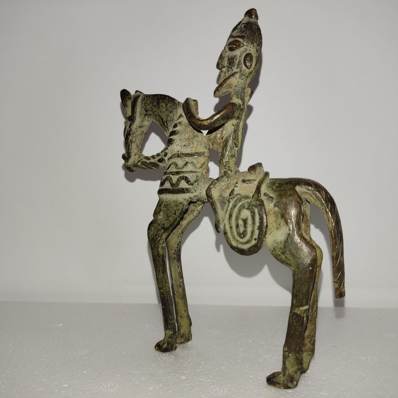 Statuette: Dogon Reiter Figur, 14 cm Hoch – Usato da Rieden SG venduto da res1291 1