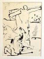 Pablo Picasso - Originale Vintage-Lithographie von 1961