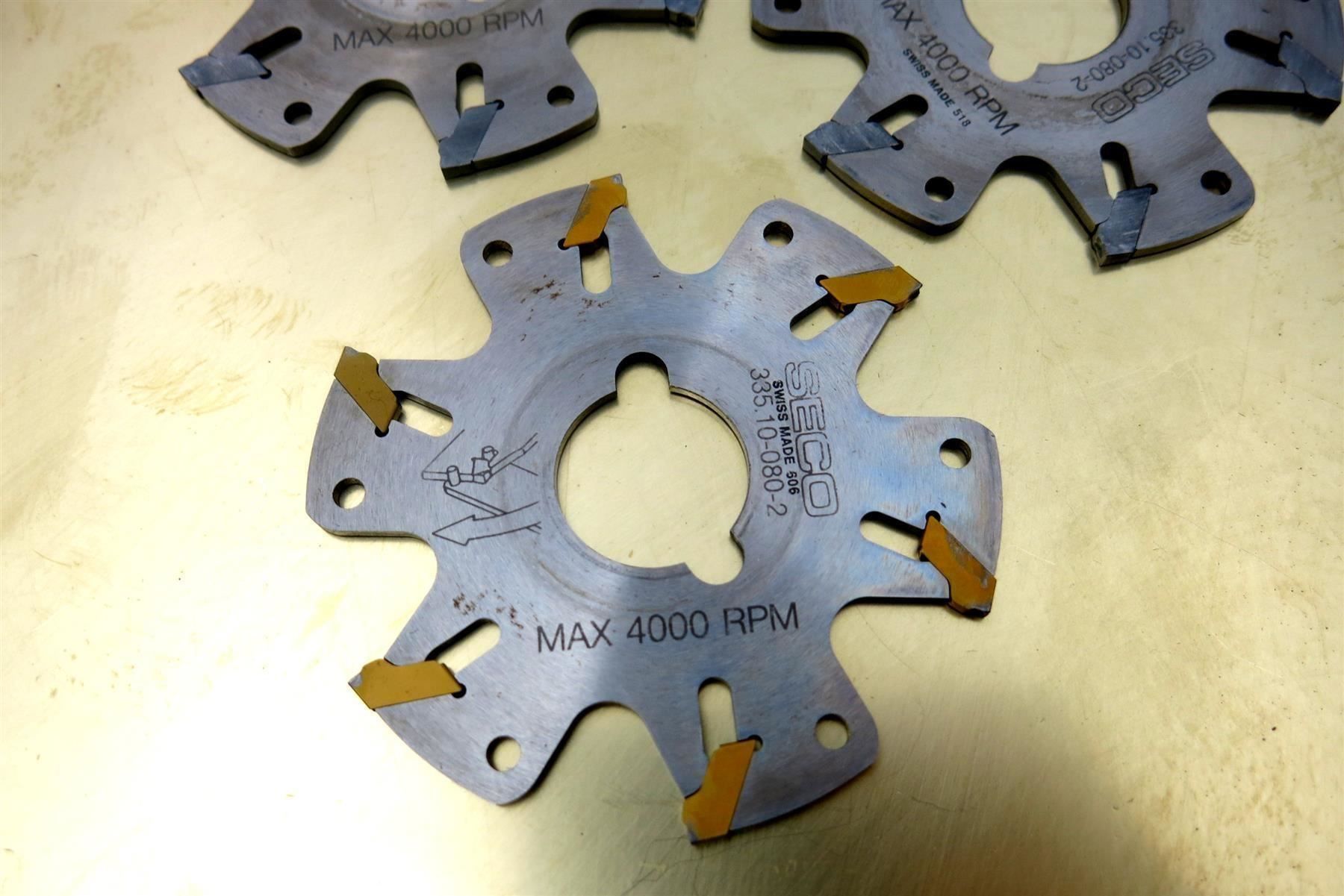 Tutti gli attrezzi: 3x Scheibenfräser Seco 335.10-080-2 – Usato da Laufenburg venduto da Sirluger 1