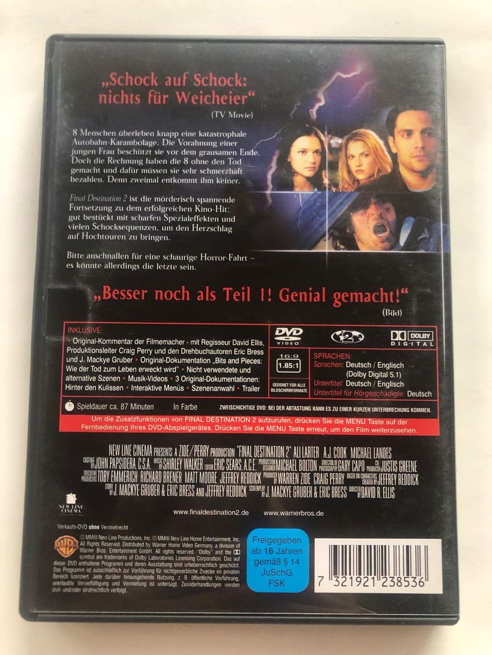 Tutti i DVDs: Final Destination 2 DVD – Usato da Kestenholz venduto da Inna09 1