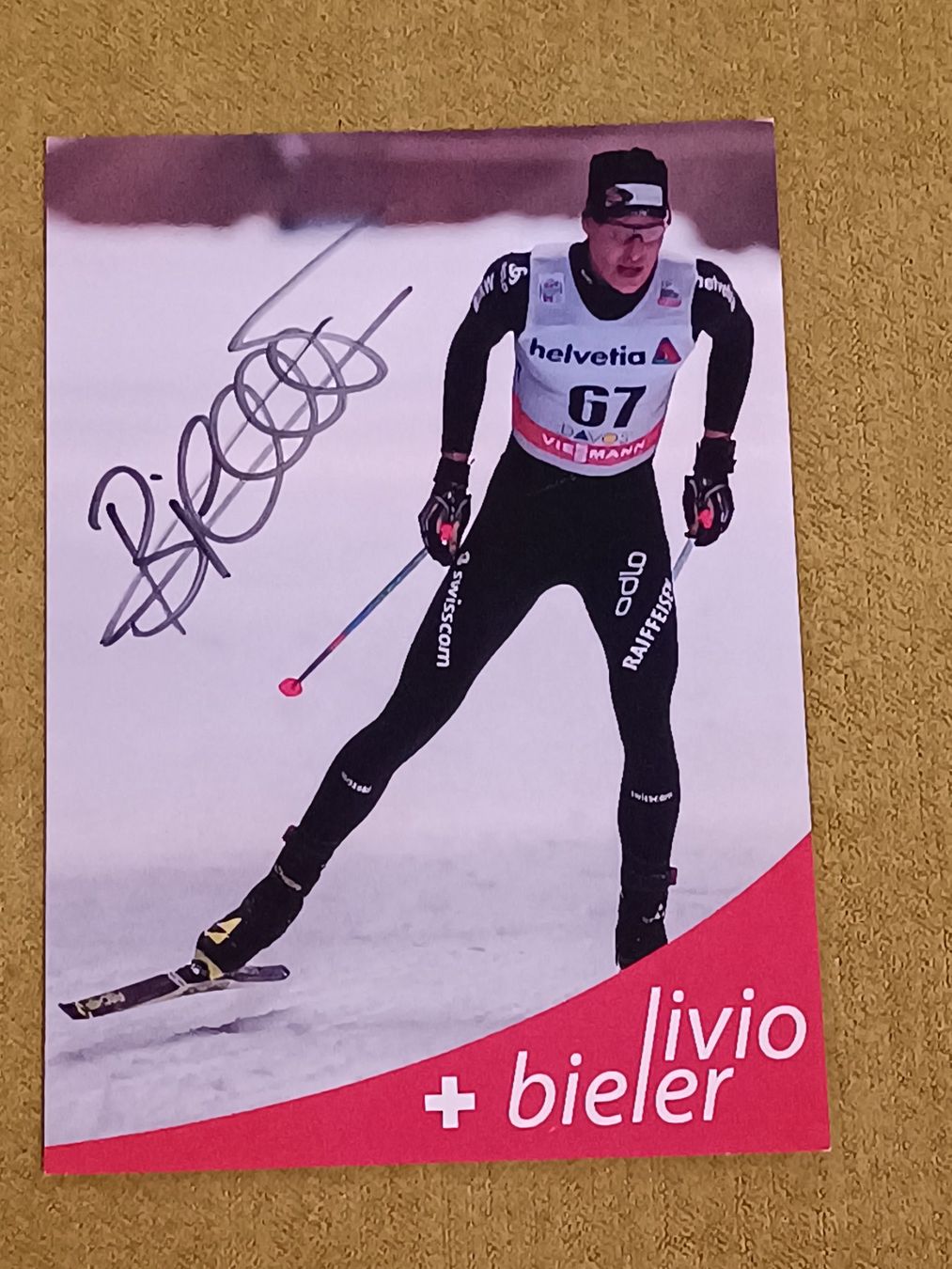 Autografi: Livio Bieler Handsigniert – Usato da Menziken venduto da Autogramme