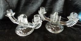 2 ART DECO Kerzenständer, gemarktTschechoslowakei