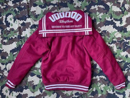 Vintage Y2K Wool Jacket Voodoo Records Swiss Rock Sz M