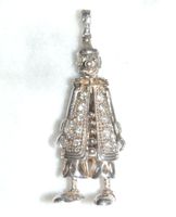 SCHÖNER 925 STERLING-SILBER ANHÄNGER "HARLEKIN" 17 G