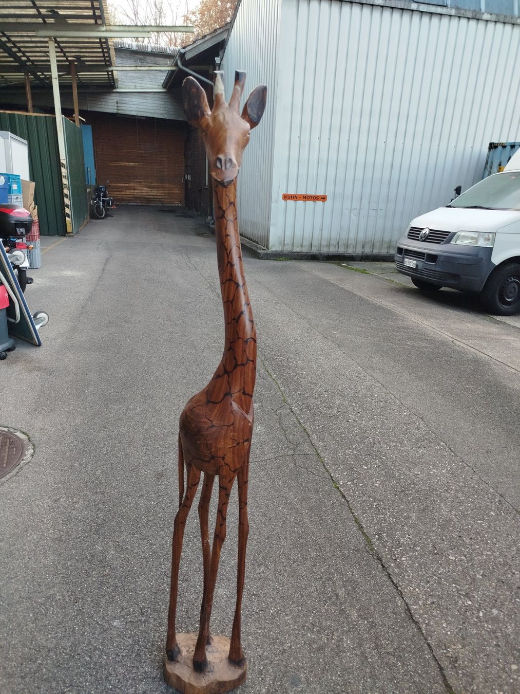 Sculture & Statue: Wunderschöne Holzgiraffe. (em15) – Usato da Künten venduto da Schnaepplihuus 4