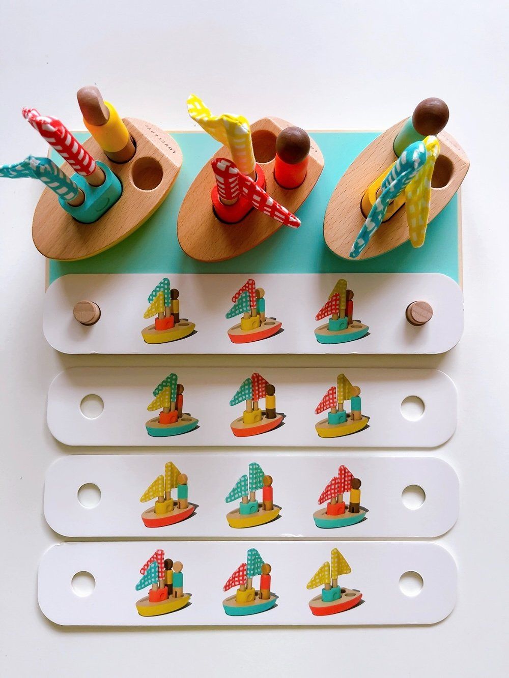 Giocattoli: Lovevery Pattern Match Boats Cards Muster Kartenbootspaar – Usato da Vacallo venduto da olg_7nvc