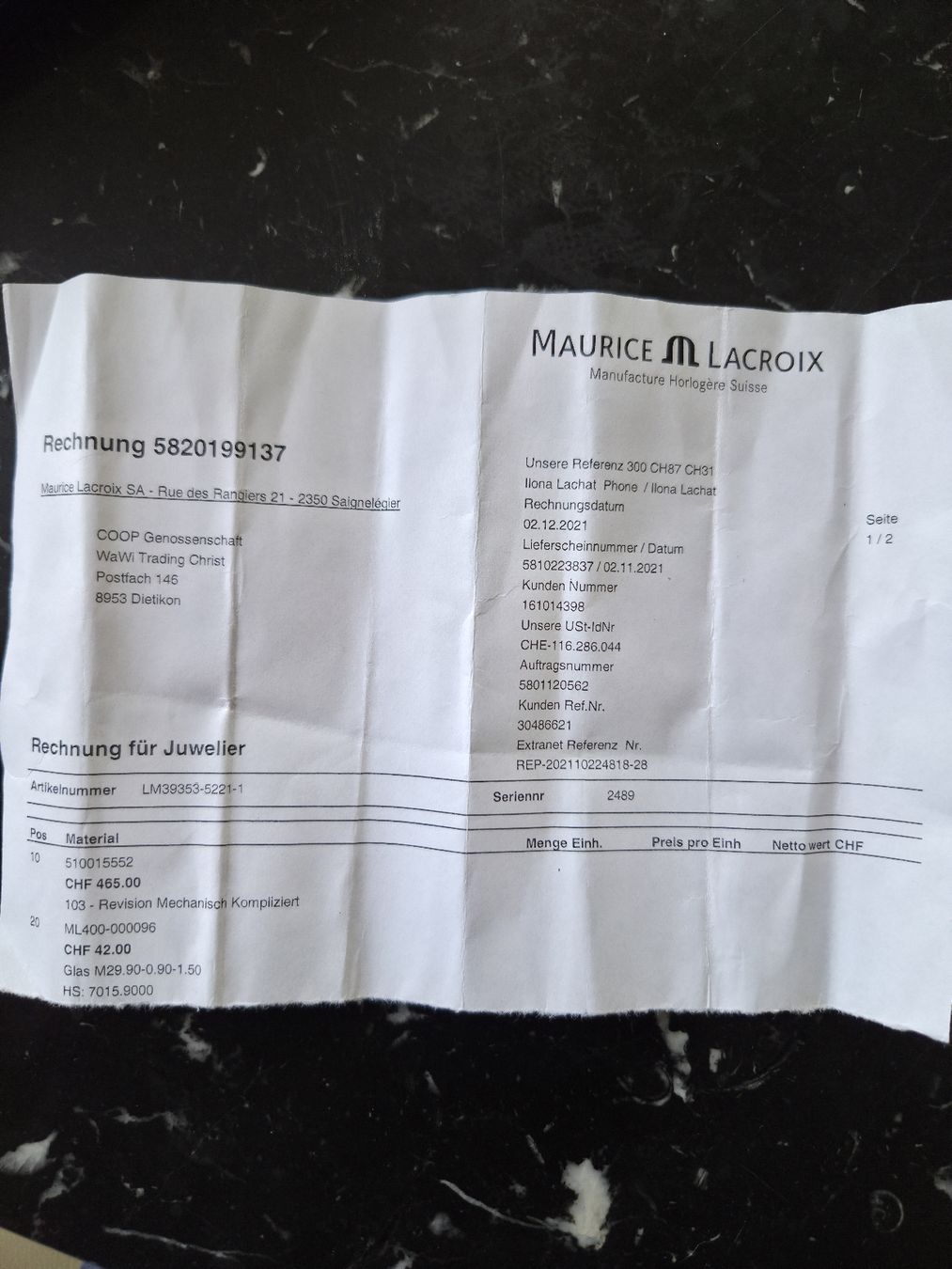 Maurice Lacroix Orologi: Maurice  Lacroix – Usato da Unterengstringen venduto da dankupark 1