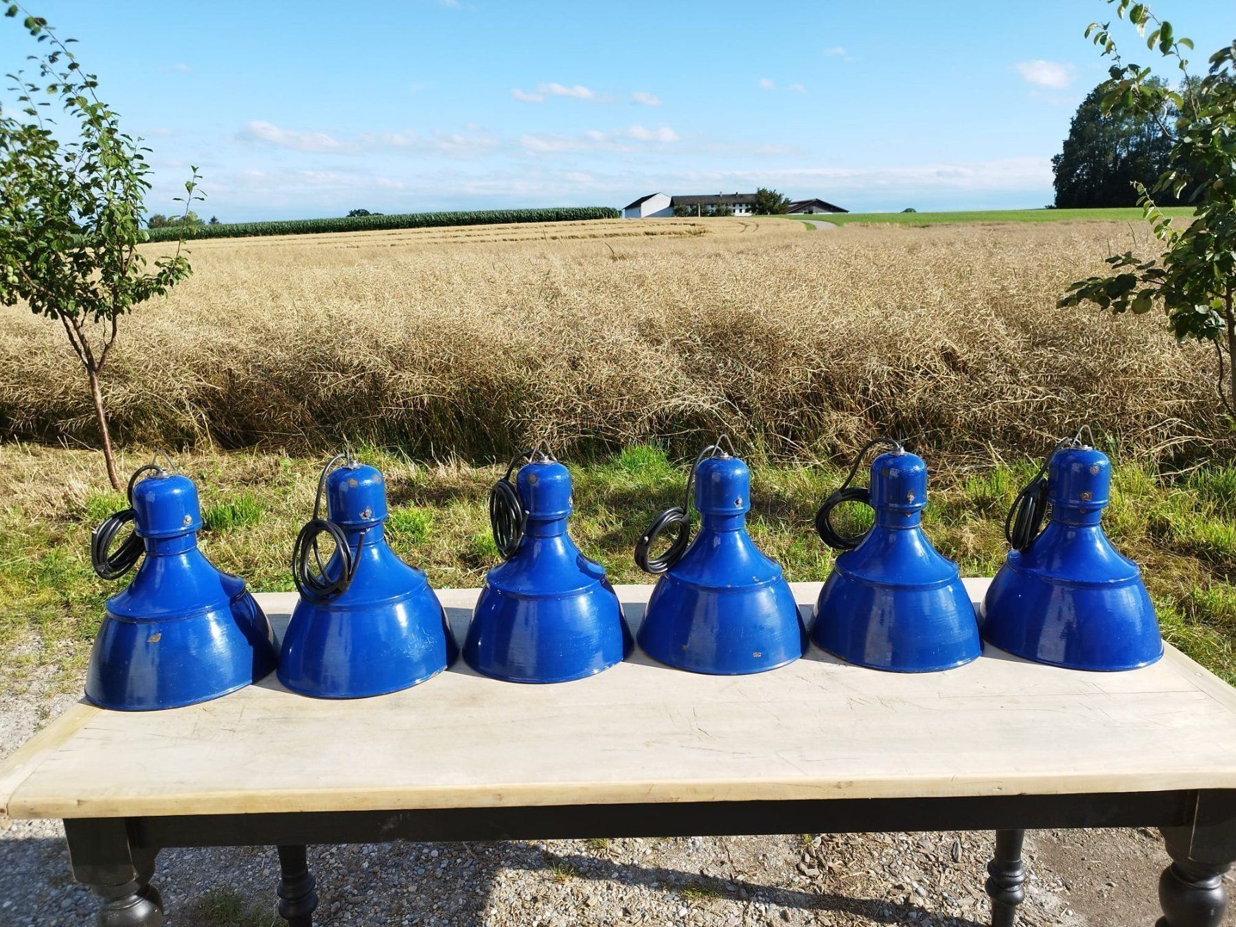 Lampadari & plafoniere: KE400 Emaille Hänge,- Decken-,Tulpen-, Industrielampe – Usato da kraiburg am inn venduto da Vintage-Living