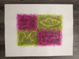 Abstrakte Kunst - Original auf Papier