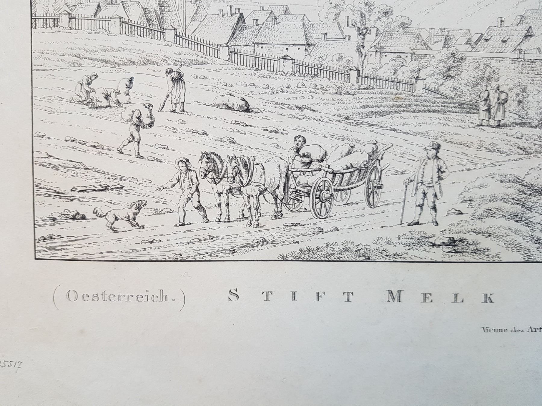 Dipinti: belle et grande gravure Abbaye de Melk – Usato da Lausanne venduto da leneko 4