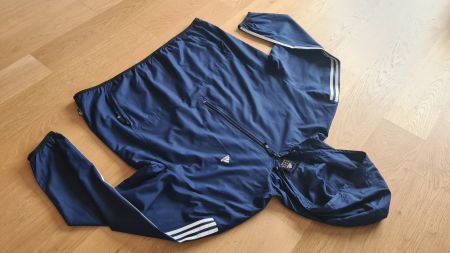 Adidas ClimaProof Sportjacke/ Trainerjacke dunkelblau 2XL
