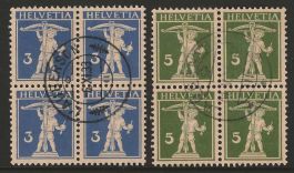 1930 : Nr. 182 + 183 im Viererblock