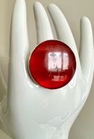 Vintage Silberring 925 Karneol XL handgefertigt Gr. 62