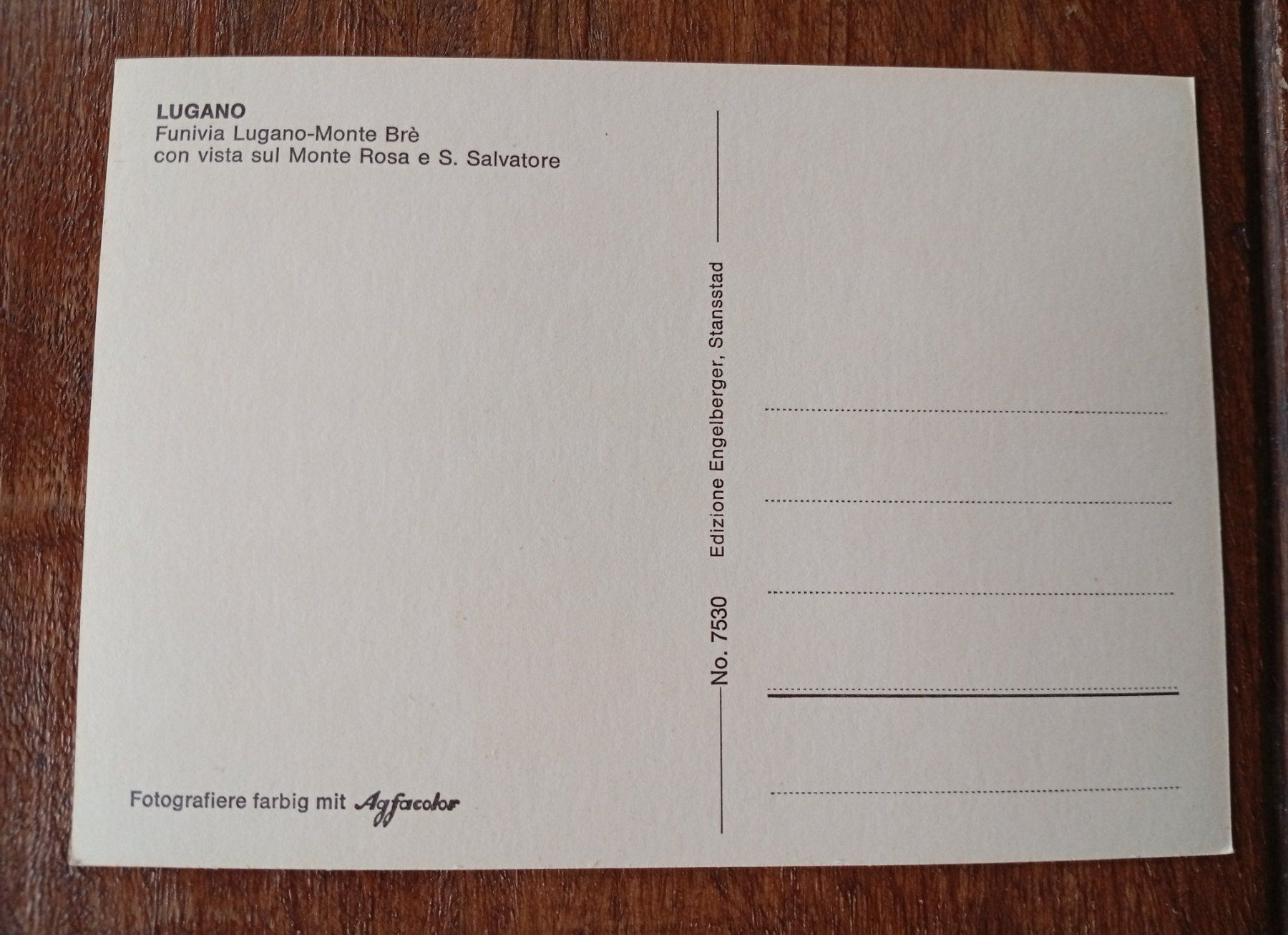 Cartoline postali: Lugano – Usato da Perrefitte venduto da 36B 1