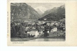 Interlaken, Blick über die Stadt zur Jungfrau; Paul Gertsch