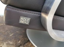 Fauteuil Rolf Benz en cuir  Design allemand  Pivotant