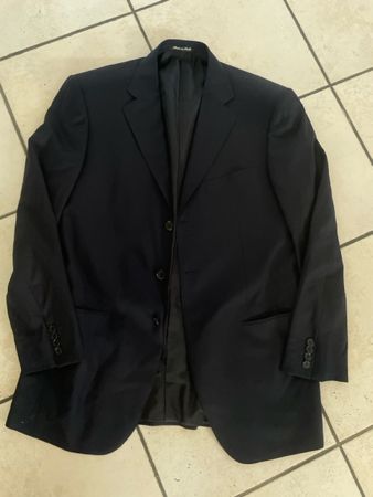 Elegante Herrenjacke Sakko Saaus Schurwolle, Gr. 50, Top